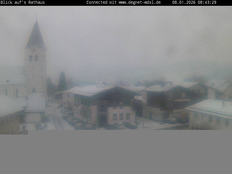 Archiv Foto Webcam Hunderdorf - Blick auf Pfarrkirche St. Nikolaus