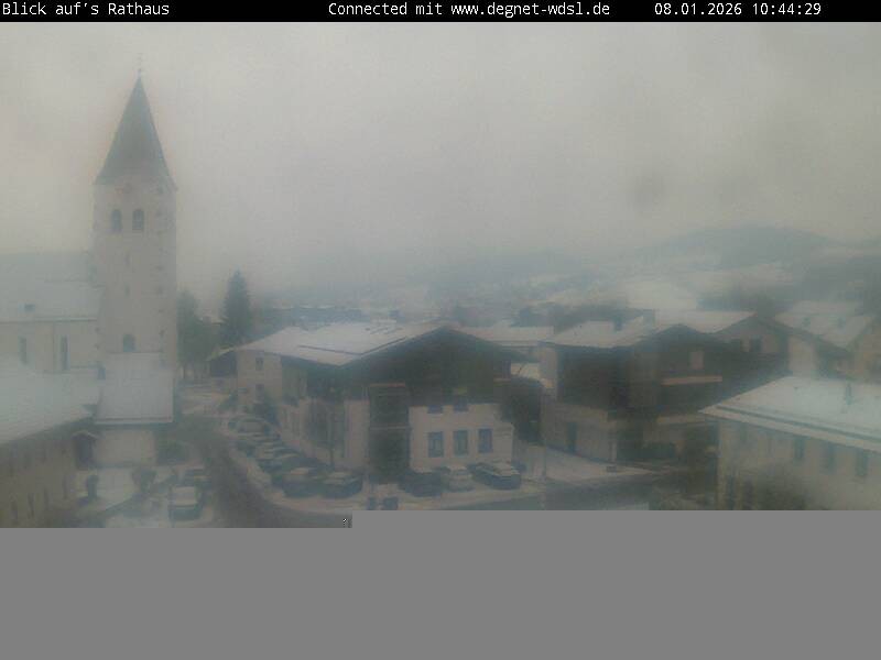 Archiv Foto Webcam Hunderdorf - Blick auf Pfarrkirche St. Nikolaus