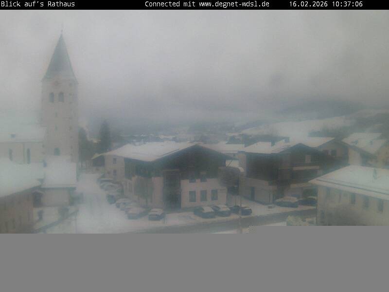 Archiv Foto Webcam Hunderdorf - Blick auf Pfarrkirche St. Nikolaus