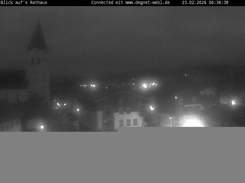 Archiv Foto Webcam Hunderdorf - Blick auf Pfarrkirche St. Nikolaus