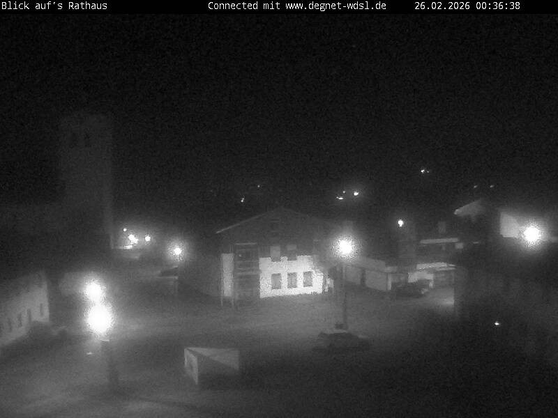 Archived image Webcam Hunderdorf - view towards church St. Nikolaus