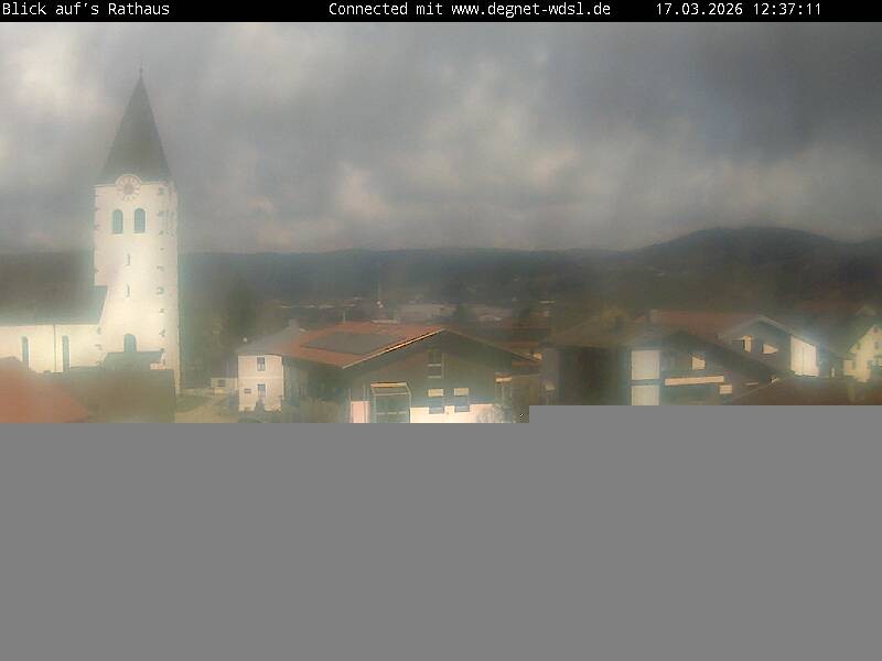 Archiv Foto Webcam Hunderdorf - Blick auf Pfarrkirche St. Nikolaus