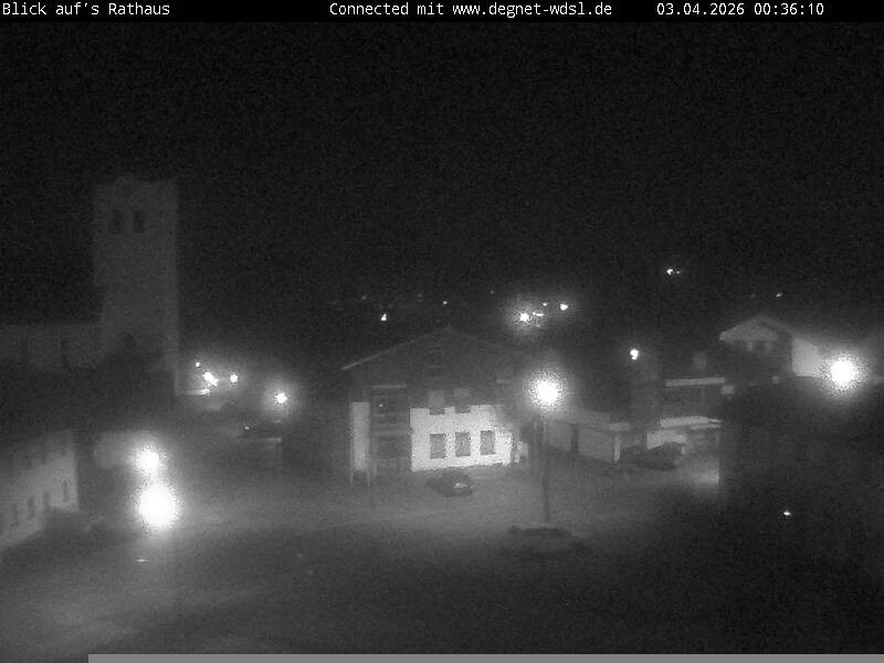 Archived image Webcam Hunderdorf - view towards church St. Nikolaus