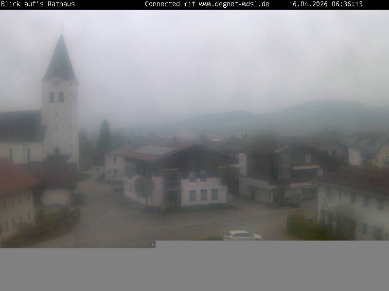 Archiv Foto Webcam Hunderdorf - Blick auf Pfarrkirche St. Nikolaus