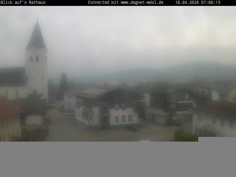 Archiv Foto Webcam Hunderdorf - Blick auf Pfarrkirche St. Nikolaus