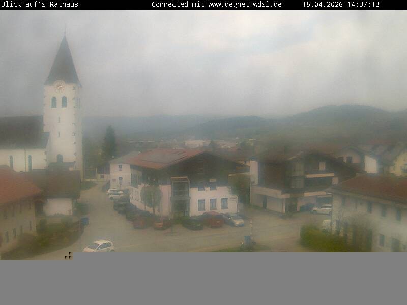 Archiv Foto Webcam Hunderdorf - Blick auf Pfarrkirche St. Nikolaus