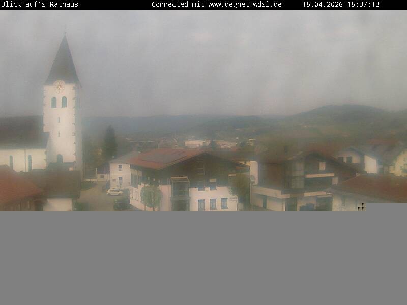 Archiv Foto Webcam Hunderdorf - Blick auf Pfarrkirche St. Nikolaus