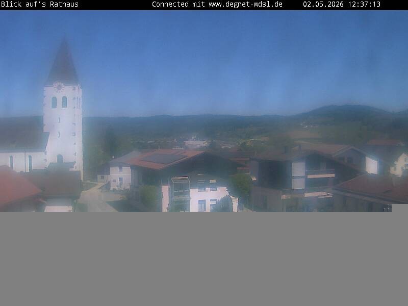 Archiv Foto Webcam Hunderdorf - Blick auf Pfarrkirche St. Nikolaus