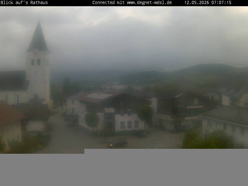 Archiv Foto Webcam Hunderdorf - Blick auf Pfarrkirche St. Nikolaus