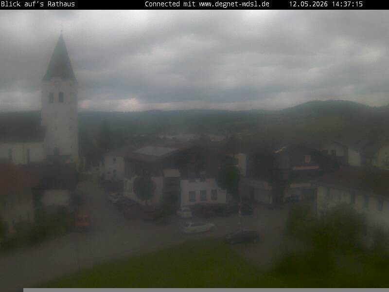 Archiv Foto Webcam Hunderdorf - Blick auf Pfarrkirche St. Nikolaus
