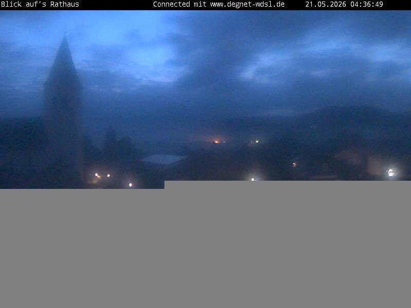 Archived image Webcam Hunderdorf - view towards church St. Nikolaus