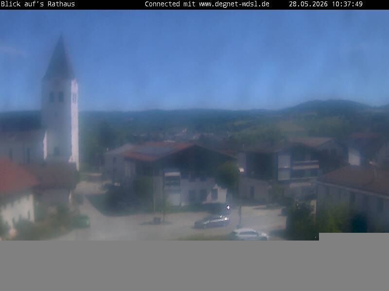 Archiv Foto Webcam Hunderdorf - Blick auf Pfarrkirche St. Nikolaus