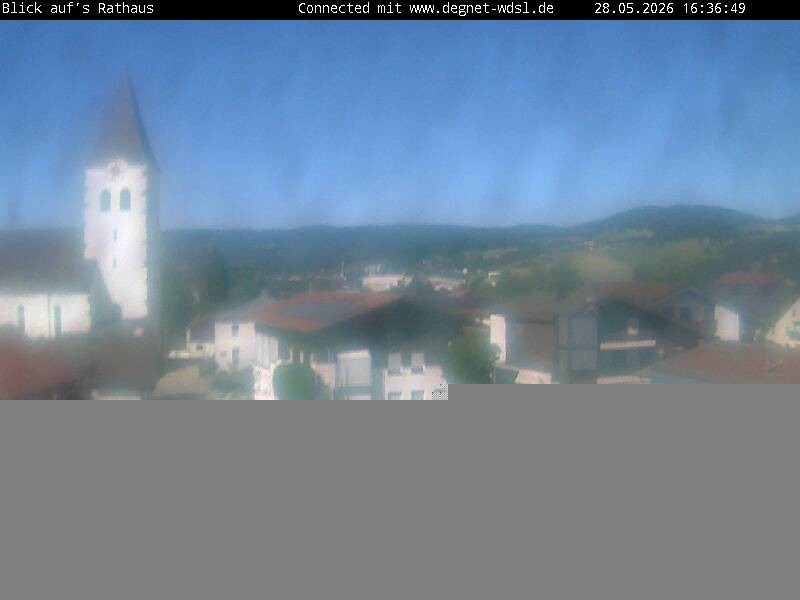 Archiv Foto Webcam Hunderdorf - Blick auf Pfarrkirche St. Nikolaus