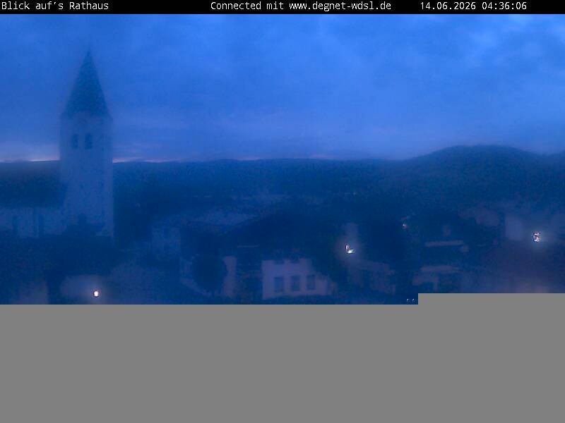 Archived image Webcam Hunderdorf - view towards church St. Nikolaus