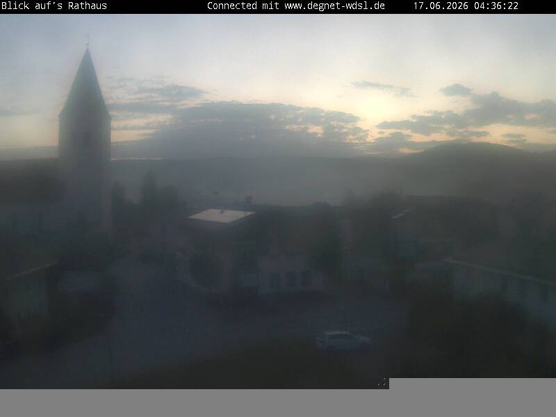Archiv Foto Webcam Hunderdorf - Blick auf Pfarrkirche St. Nikolaus
