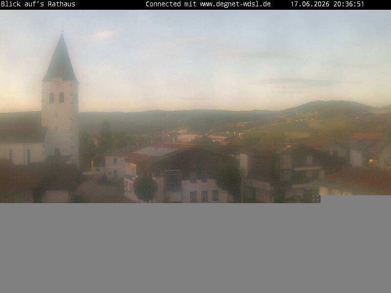 Archiv Foto Webcam Hunderdorf - Blick auf Pfarrkirche St. Nikolaus