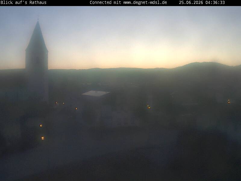 Archived image Webcam Hunderdorf - view towards church St. Nikolaus