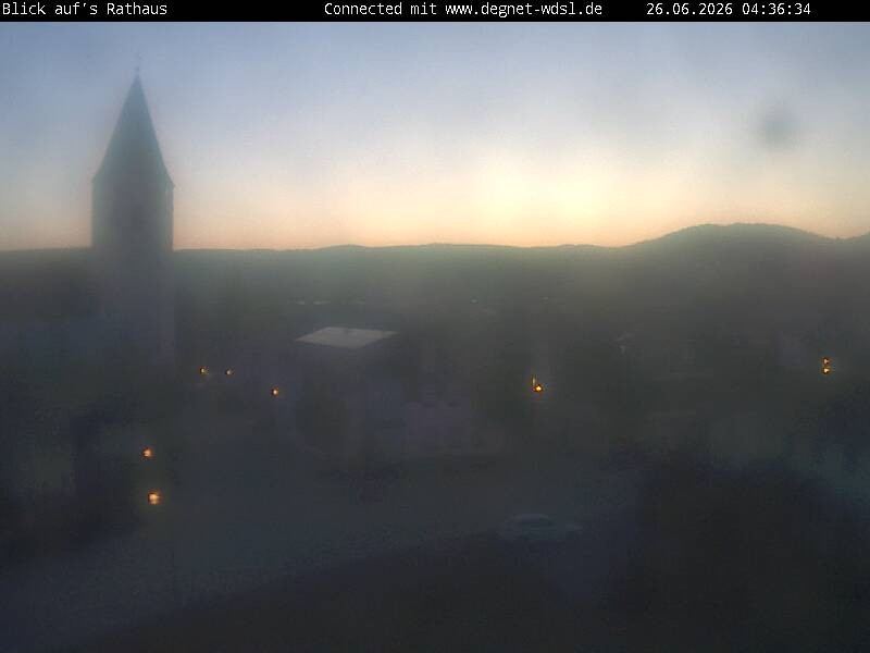 Archiv Foto Webcam Hunderdorf - Blick auf Pfarrkirche St. Nikolaus