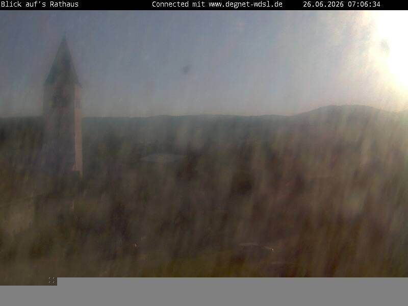 Archiv Foto Webcam Hunderdorf - Blick auf Pfarrkirche St. Nikolaus