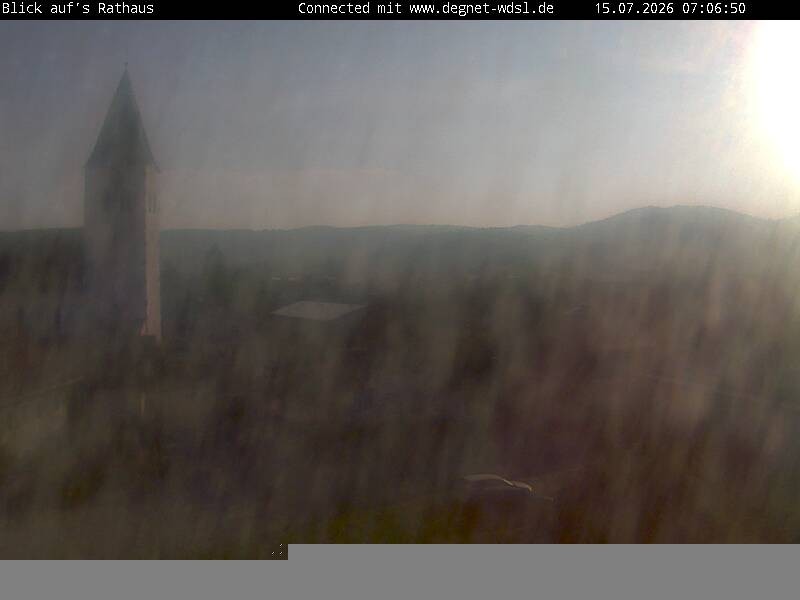 Archiv Foto Webcam Hunderdorf - Blick auf Pfarrkirche St. Nikolaus