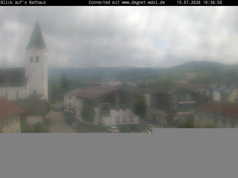 Archiv Foto Webcam Hunderdorf - Blick auf Pfarrkirche St. Nikolaus