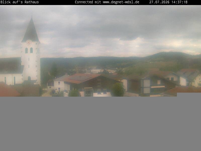 Archiv Foto Webcam Hunderdorf - Blick auf Pfarrkirche St. Nikolaus