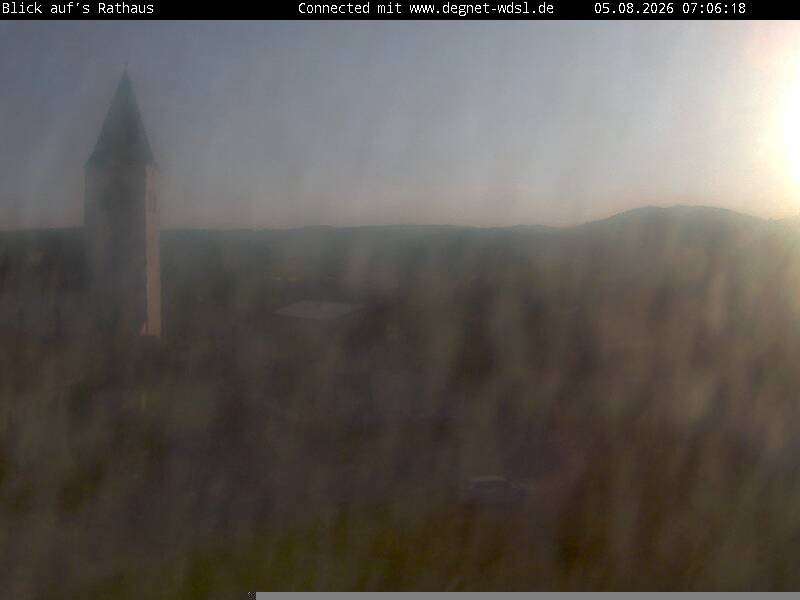 Archiv Foto Webcam Hunderdorf - Blick auf Pfarrkirche St. Nikolaus