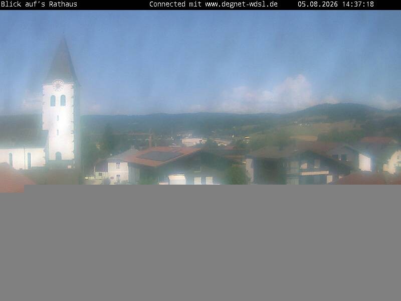 Archiv Foto Webcam Hunderdorf - Blick auf Pfarrkirche St. Nikolaus