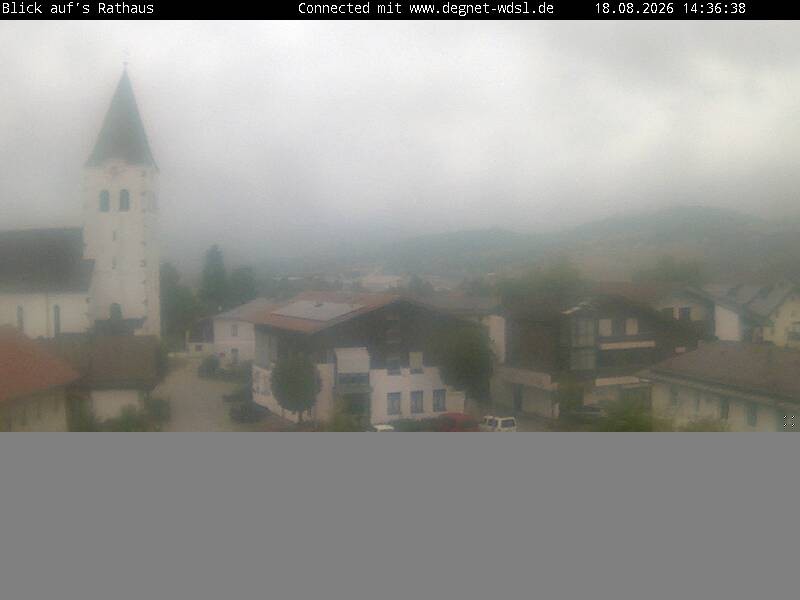 Archiv Foto Webcam Hunderdorf - Blick auf Pfarrkirche St. Nikolaus