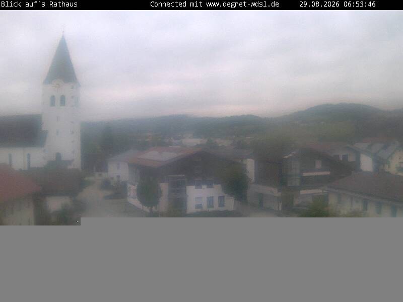 Archiv Foto Webcam Hunderdorf - Blick auf Pfarrkirche St. Nikolaus