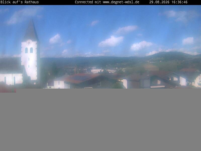 Archiv Foto Webcam Hunderdorf - Blick auf Pfarrkirche St. Nikolaus