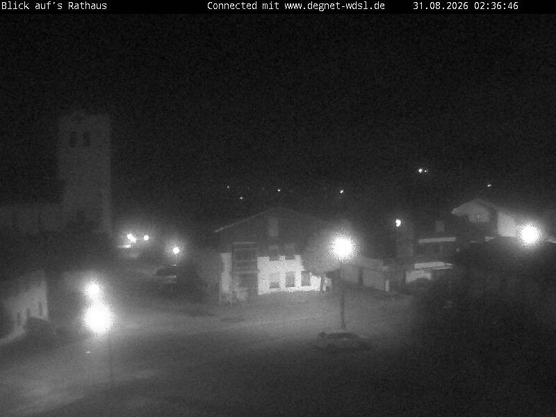 Archived image Webcam Hunderdorf - view towards church St. Nikolaus