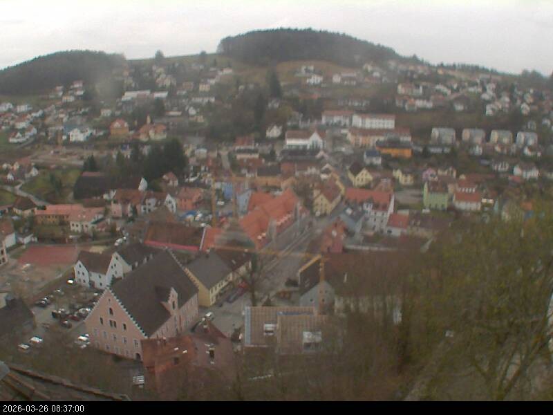 Archiv Foto Webcam Blick auf Falkenstein (Cham)