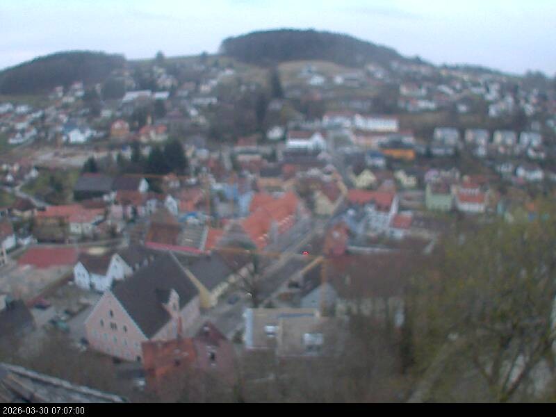 Archiv Foto Webcam Blick auf Falkenstein (Cham)