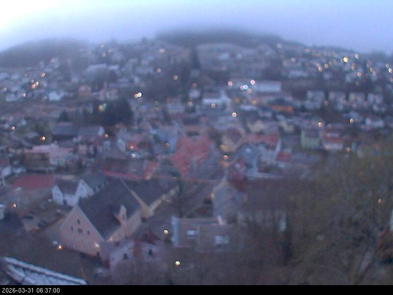 Archiv Foto Webcam Blick auf Falkenstein (Cham)