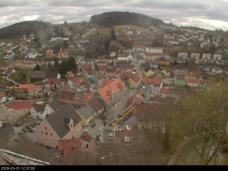 Archiv Foto Webcam Blick auf Falkenstein (Cham)