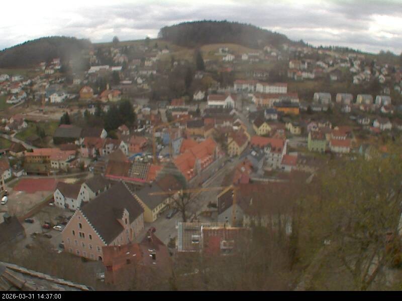 Archiv Foto Webcam Blick auf Falkenstein (Cham)