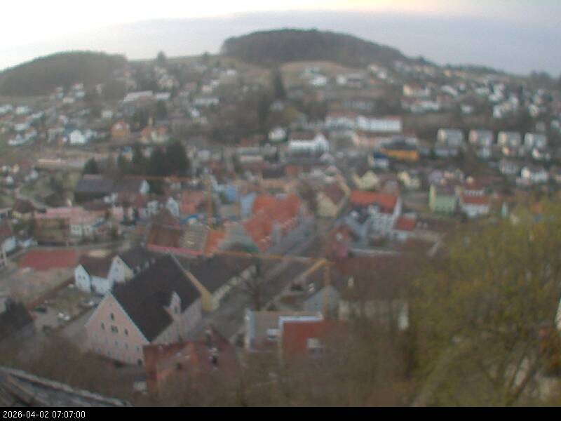 Archiv Foto Webcam Blick auf Falkenstein (Cham)