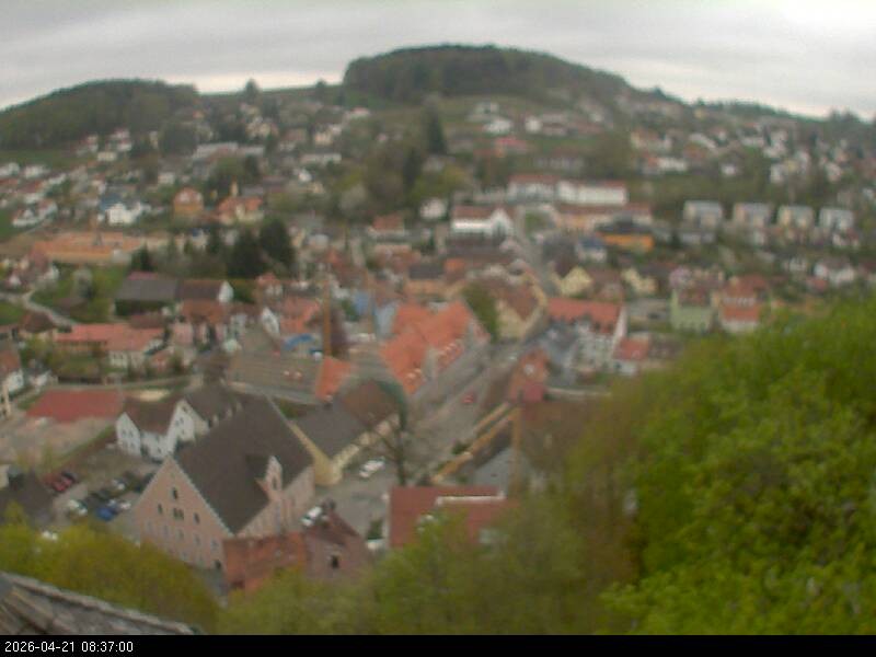 Archiv Foto Webcam Blick auf Falkenstein (Cham)