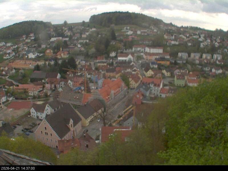Archiv Foto Webcam Blick auf Falkenstein (Cham)