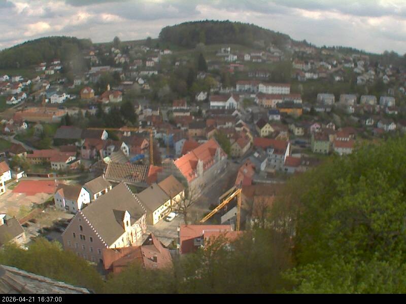 Archiv Foto Webcam Blick auf Falkenstein (Cham)