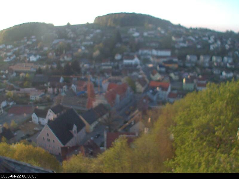 Archiv Foto Webcam Blick auf Falkenstein (Cham)