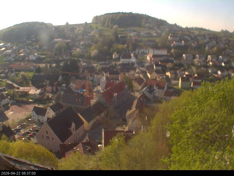 Archiv Foto Webcam Blick auf Falkenstein (Cham)