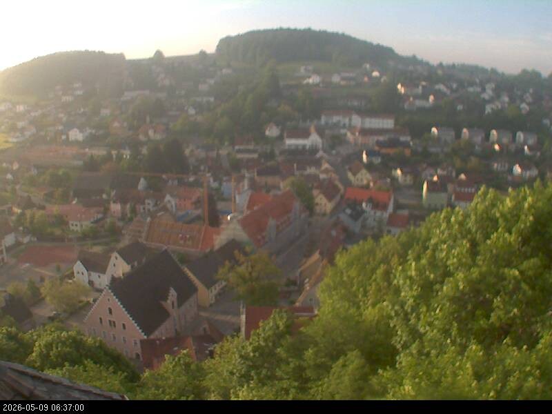 Archiv Foto Webcam Blick auf Falkenstein (Cham)