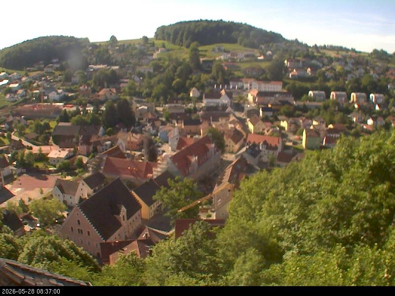 Archiv Foto Webcam Blick auf Falkenstein (Cham)