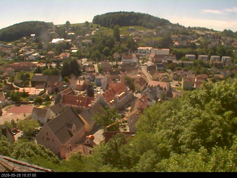 Archiv Foto Webcam Blick auf Falkenstein (Cham)