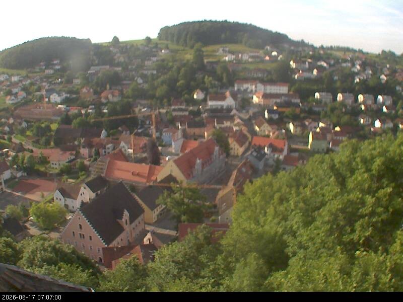 Archiv Foto Webcam Blick auf Falkenstein (Cham)