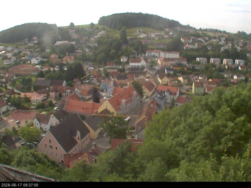Archiv Foto Webcam Blick auf Falkenstein (Cham)