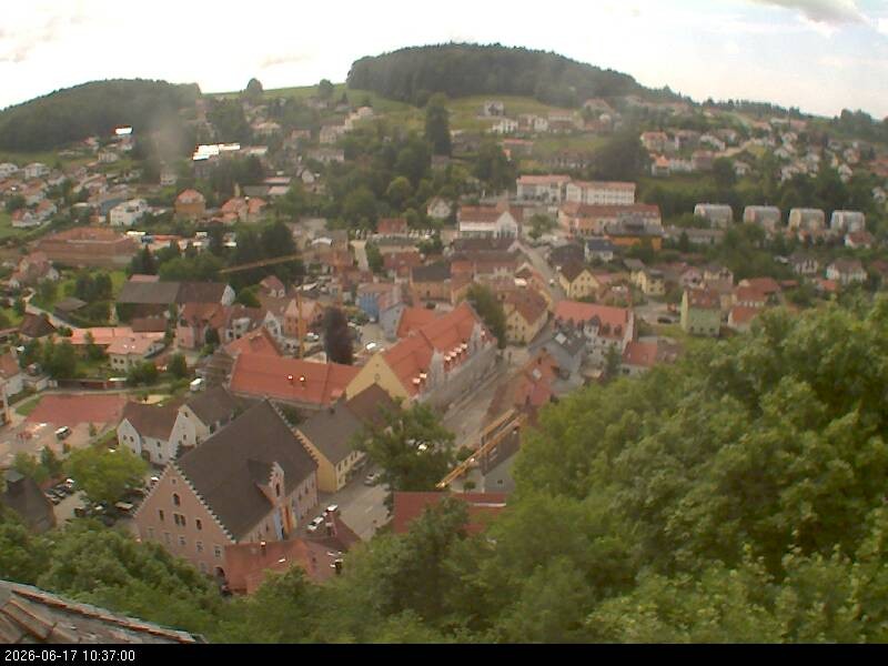 Archiv Foto Webcam Blick auf Falkenstein (Cham)