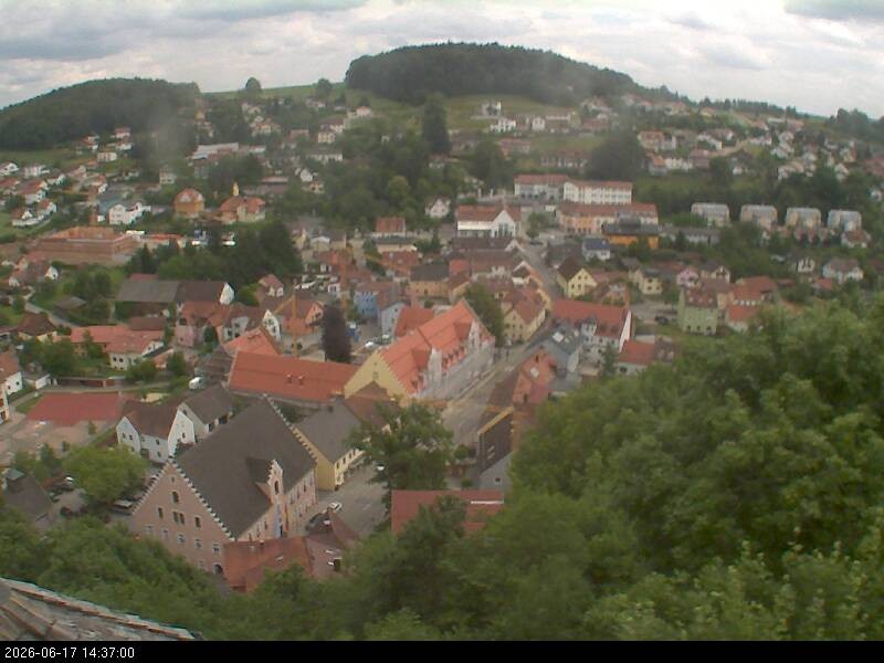 Archiv Foto Webcam Blick auf Falkenstein (Cham)